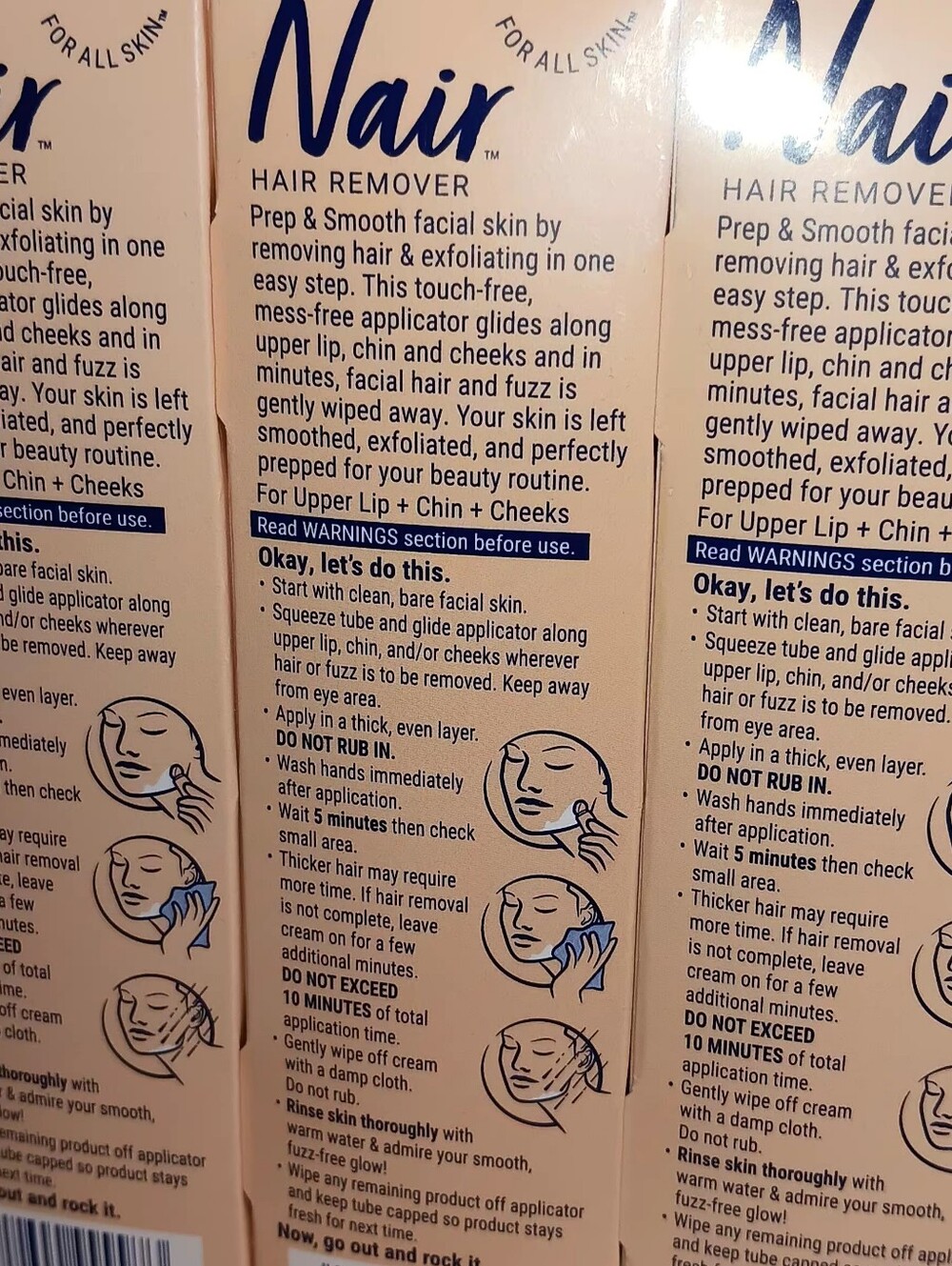 Nair Prep & Smooth Face Hair Remover - Watermelon 3pk $9 N.W.T Get 3 NWT - Picture 5 of 7